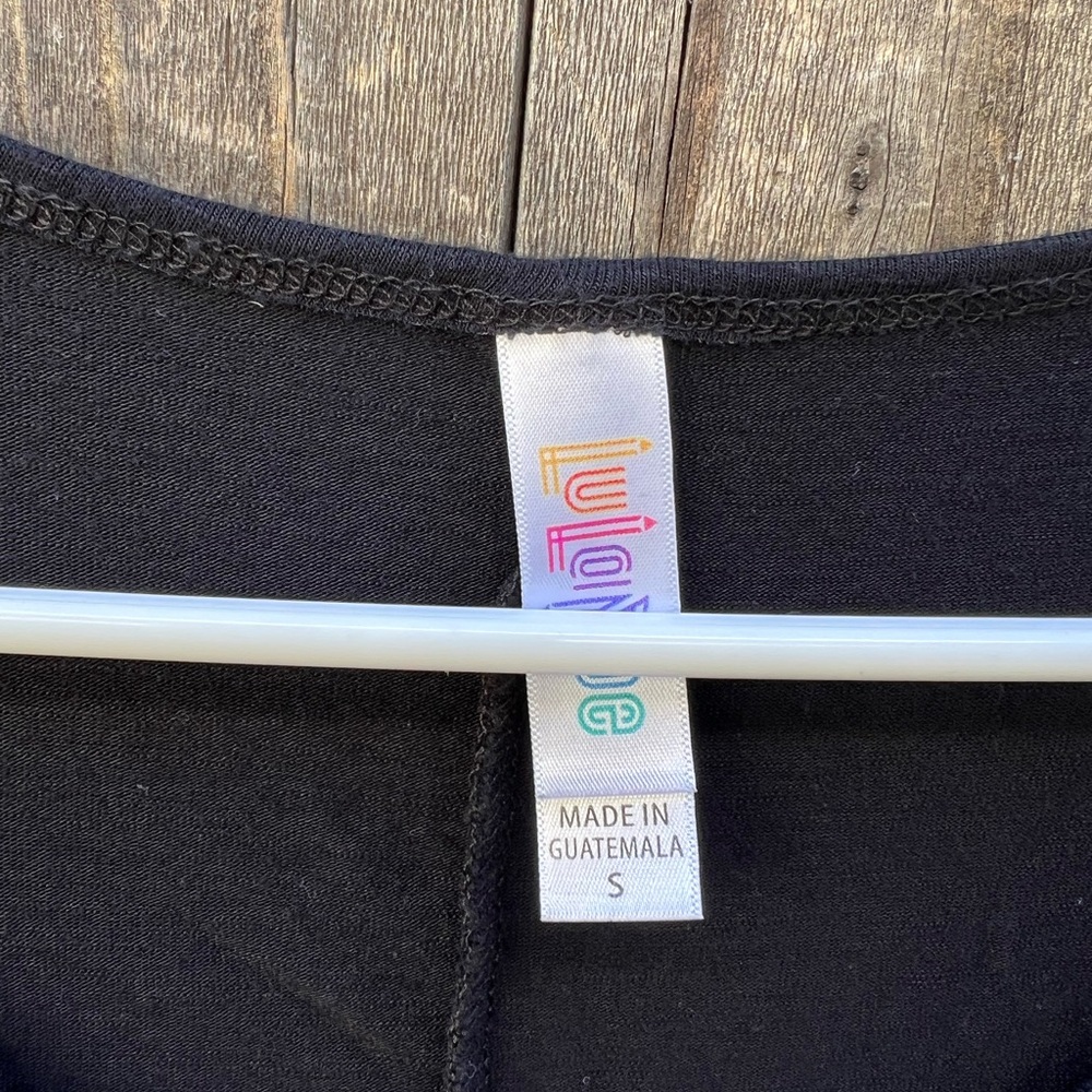 Lularoe Solid Black Swing Top - image 2